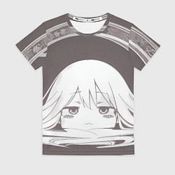 Футболка женская Грустная аниме девушка, цвет: 3D-принт