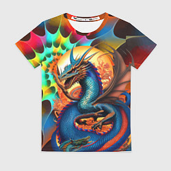 Футболка женская Japanese dragon - tattoo - irezumi, цвет: 3D-принт