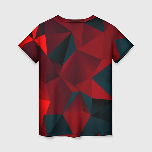 Женская футболка Битва кубов красный и черный / 3D-принт – фото 2