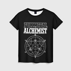 Женская футболка Стальной алхимик пиктограмма