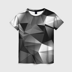 Женская футболка Geometry grey ship