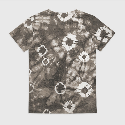 Женская футболка Коричневый тай-дай / 3D-принт – фото 2