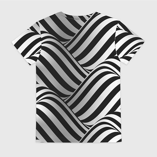 Женская футболка Авангардный фрактальный паттерн / 3D-принт – фото 2