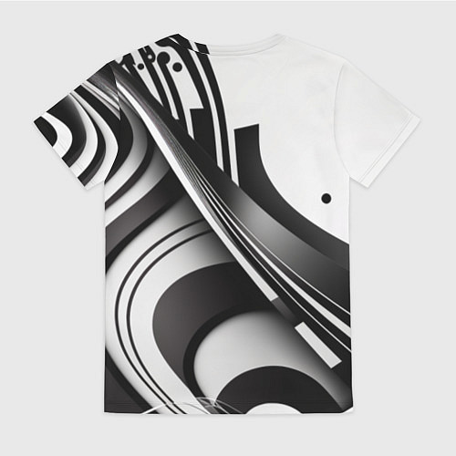 Женская футболка Разводы / 3D-принт – фото 2