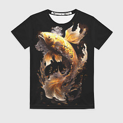 Футболка женская Рыба золотой дракон, цвет: 3D-принт