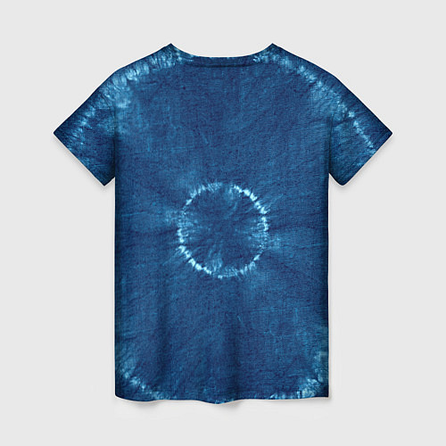 Женская футболка Синий круг тай-дай / 3D-принт – фото 2