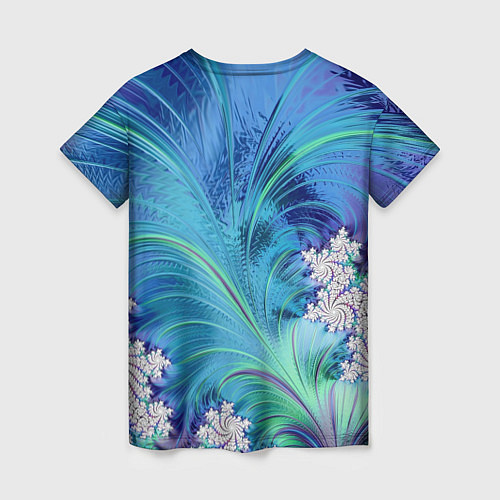 Женская футболка Авангардная фрактальная композиция / 3D-принт – фото 2