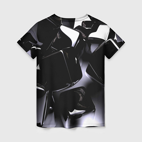 Женская футболка Хромированные кубы / 3D-принт – фото 2