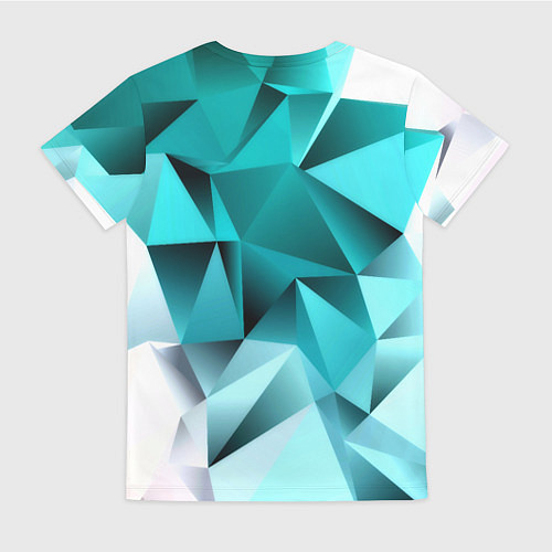 Женская футболка Green abstraction / 3D-принт – фото 2