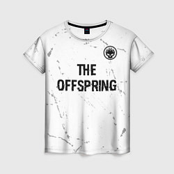 Женская футболка The Offspring glitch на светлом фоне: символ сверх