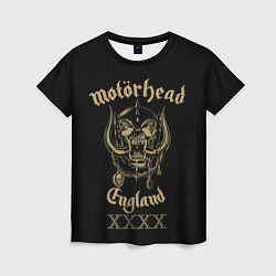 Футболка женская Motorhead England, цвет: 3D-принт