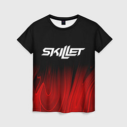 Футболка женская Skillet red plasma, цвет: 3D-принт