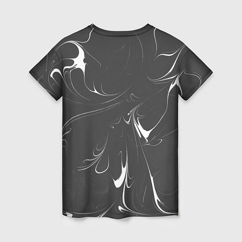 Женская футболка Черно-белый узор / 3D-принт – фото 2