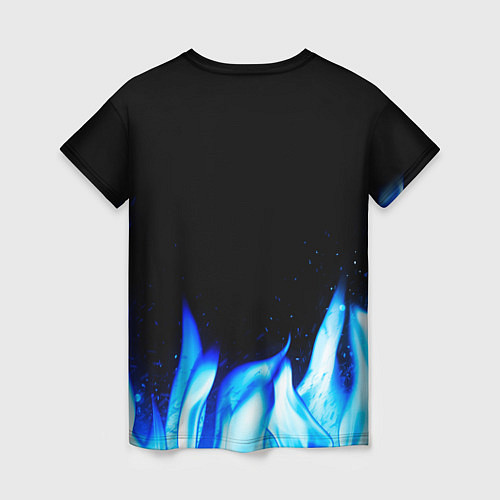 Женская футболка Green Day blue fire / 3D-принт – фото 2
