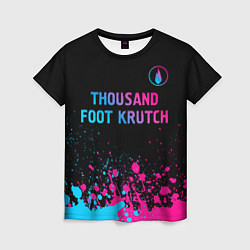 Футболка женская Thousand Foot Krutch - neon gradient: символ сверх, цвет: 3D-принт