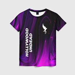 Футболка женская Hollywood Undead violet plasma, цвет: 3D-принт