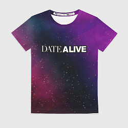 Женская футболка Date A Live gradient space