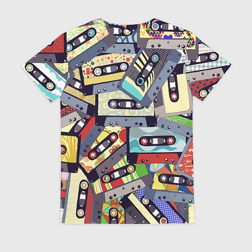 Женская футболка Касеты 80-е / 3D-принт – фото 2