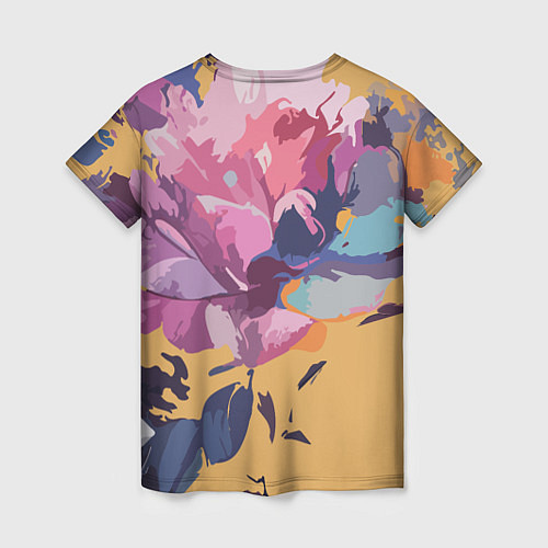 Женская футболка Киберлетчица в цветах - Хуф и Ся / 3D-принт – фото 2