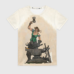 Женская футболка Fable II Кувалда