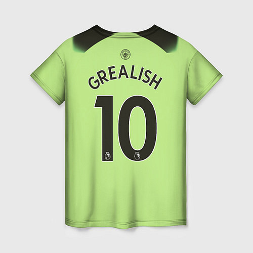 Женская футболка Джек Грилиш Манчестер Сити форма 2223 третья / 3D-принт – фото 2
