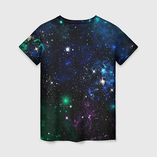 Женская футболка Космос Звёздное небо / 3D-принт – фото 2