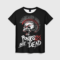 Футболка женская Punks not dead - анархия, цвет: 3D-принт