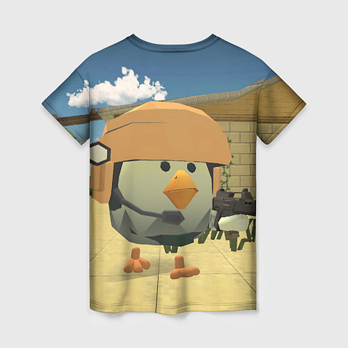Женская футболка Chicken Gun Крош / 3D-принт – фото 2
