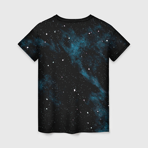 Женская футболка Мрачная галактика / 3D-принт – фото 2