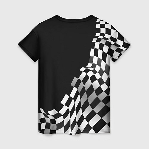 Женская футболка Toyota racing flag / 3D-принт – фото 2