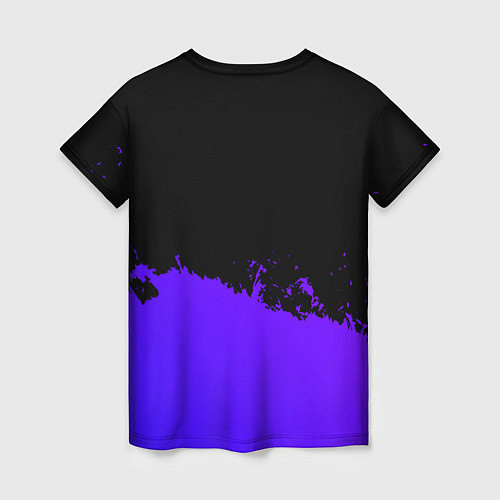 Женская футболка In Flames purple grunge / 3D-принт – фото 2