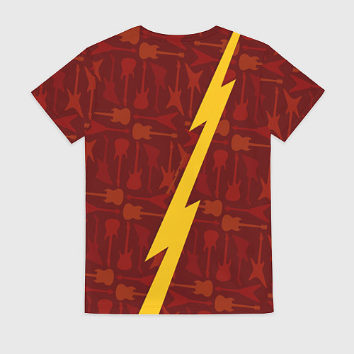 Женская футболка Within Temptation гитары и молния / 3D-принт – фото 2