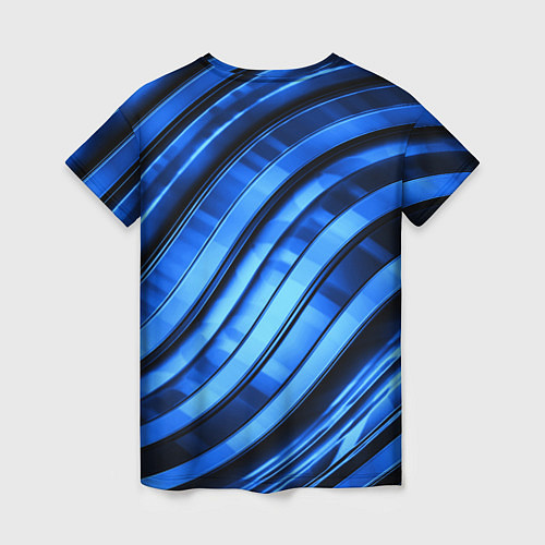 Женская футболка Темно-синий металлик / 3D-принт – фото 2
