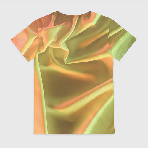 Женская футболка Золотой шёлк и отливы / 3D-принт – фото 2