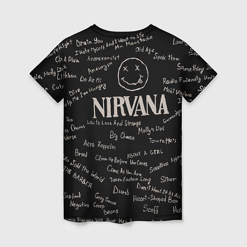 Женская футболка Nirvana pattern / 3D-принт – фото 2