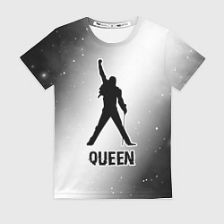 Футболка женская Queen glitch на светлом фоне, цвет: 3D-принт