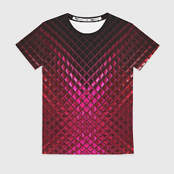 Футболка женская Рубиновая змеиная кожа, цвет: 3D-принт