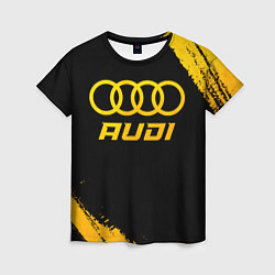 Футболка женская Audi - gold gradient, цвет: 3D-принт