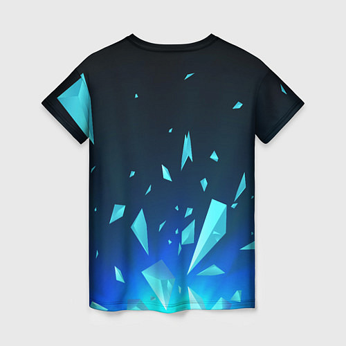 Женская футболка Counter-Strike 2 взрыв частиц / 3D-принт – фото 2