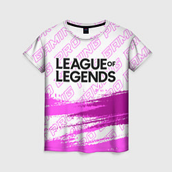 Футболка женская League of Legends pro gaming: символ сверху, цвет: 3D-принт