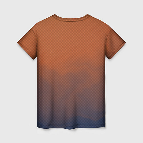 Женская футболка Оранжево-синий дым - Хуф и Ся / 3D-принт – фото 2