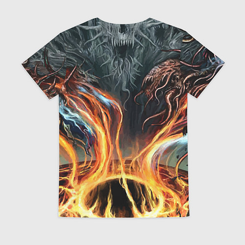 Женская футболка Гомер Симпсон играет на гитаре / 3D-принт – фото 2