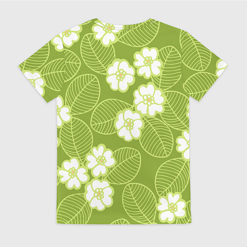 Женская футболка Весенние цветы / 3D-принт – фото 2