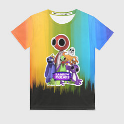 Женская футболка Компания радужных друзей