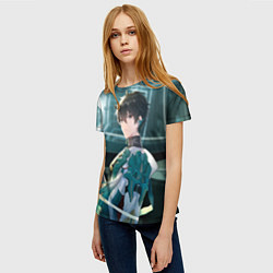 Футболка женская Дань Хэн в общем вагоне, цвет: 3D-принт — фото 2