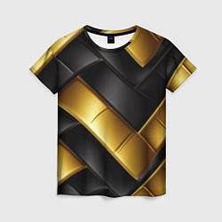 Футболка женская Gold black luxury, цвет: 3D-принт