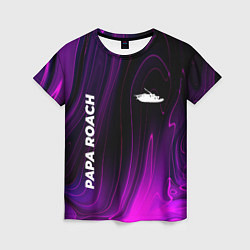 Футболка женская Papa Roach violet plasma, цвет: 3D-принт