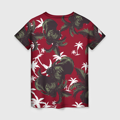 Женская футболка Пальмы и Давид Микеланджело / 3D-принт – фото 2