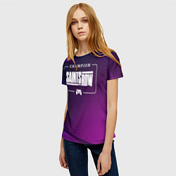 Футболка женская Saints Row gaming champion: рамка с лого и джойсти, цвет: 3D-принт — фото 2