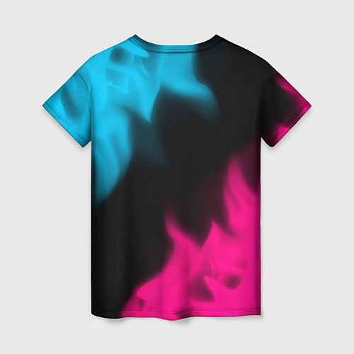 Женская футболка GTA - neon gradient / 3D-принт – фото 2